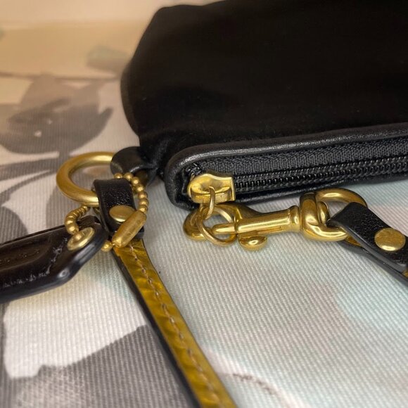 Coach Black Satin Wristlet 42032 - Picture 5 of 7